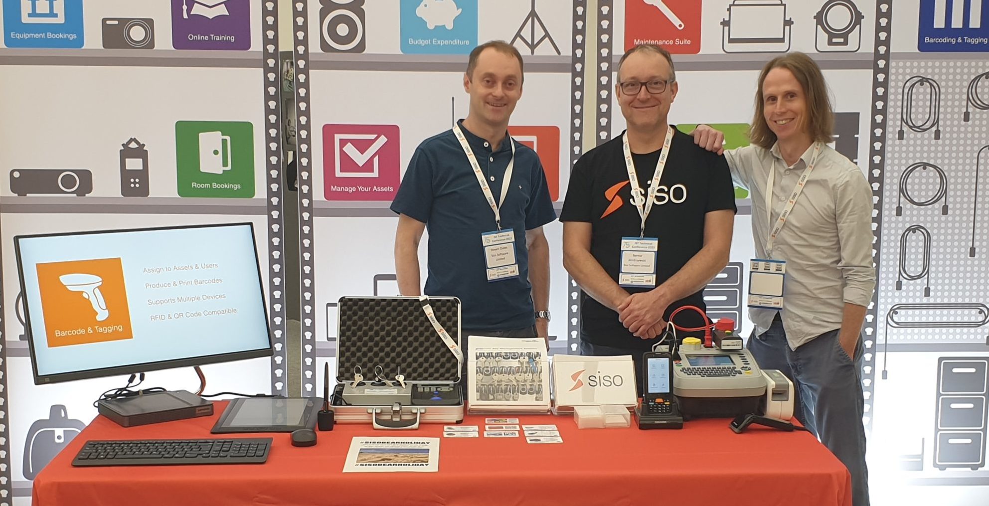 Steve, Bernie and Kev Trade show