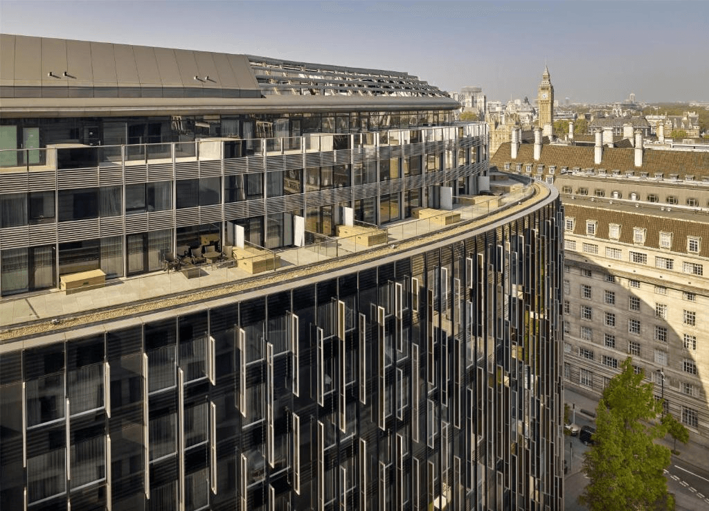 Park plaza Waterloo against London skyline