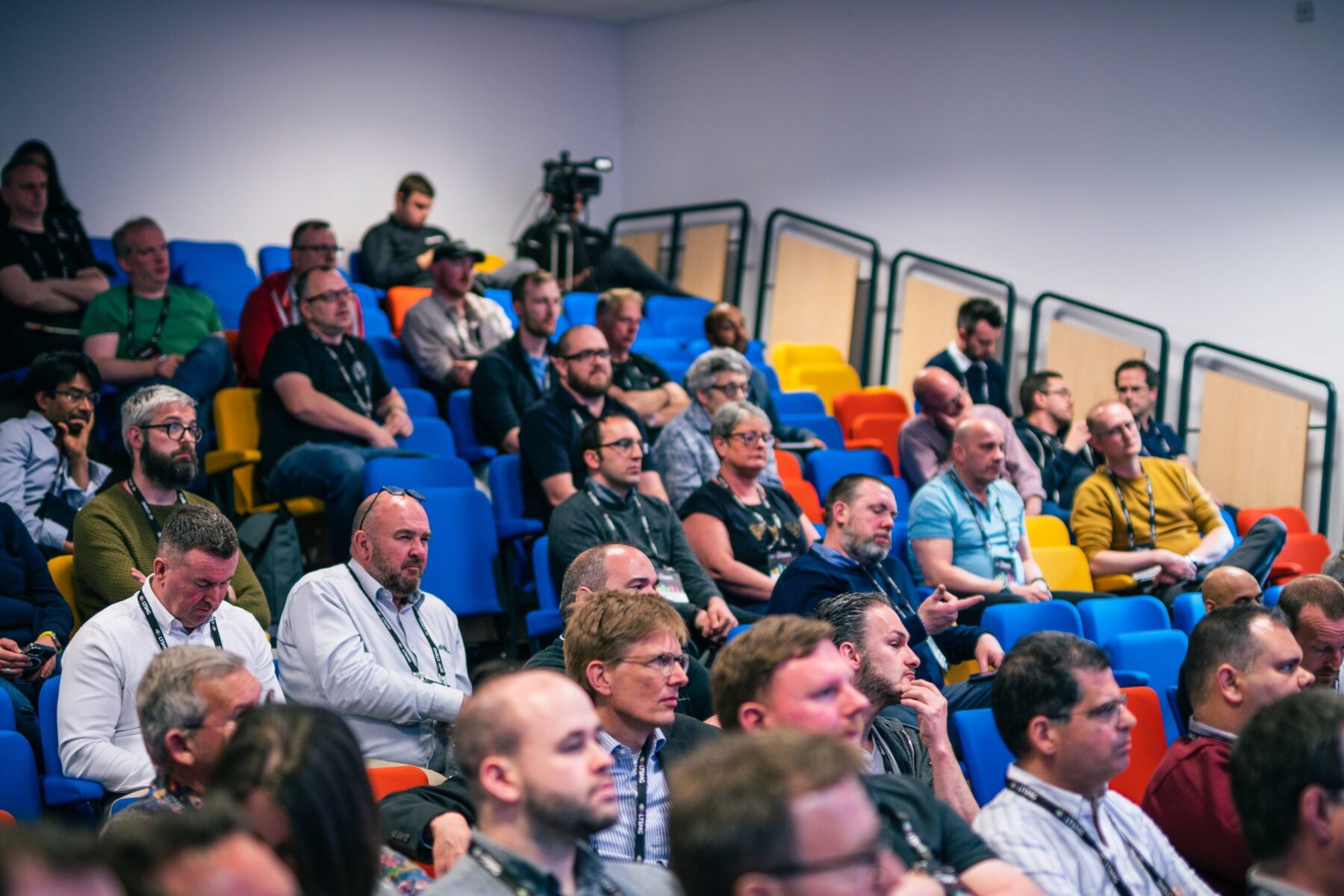 Technical staff at a lecture