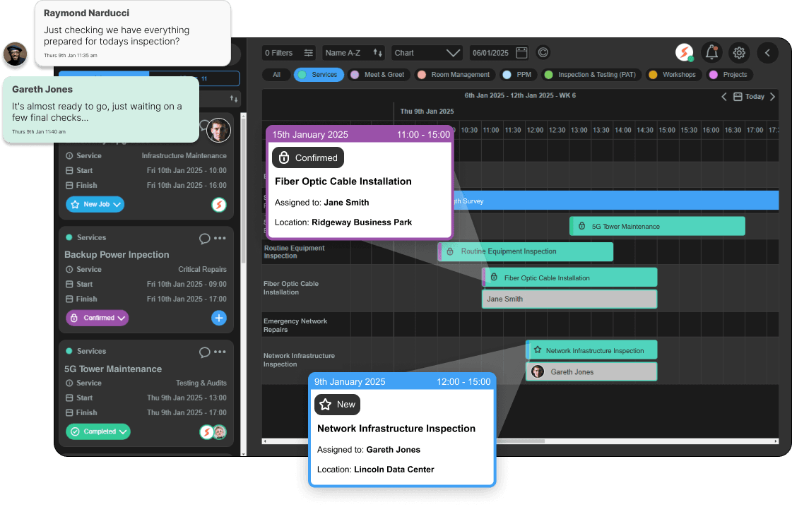 Servicehub mockup