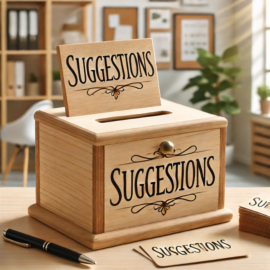 A suggestions box