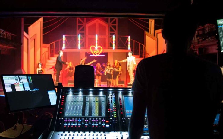 Theatre mixing desk