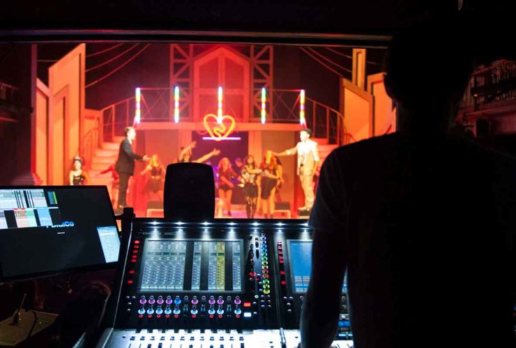Theatre mixing desk