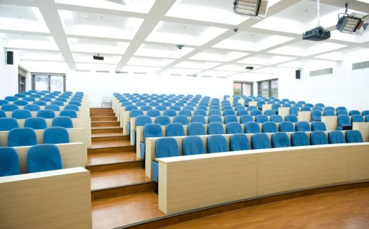 an empty lecture hall
