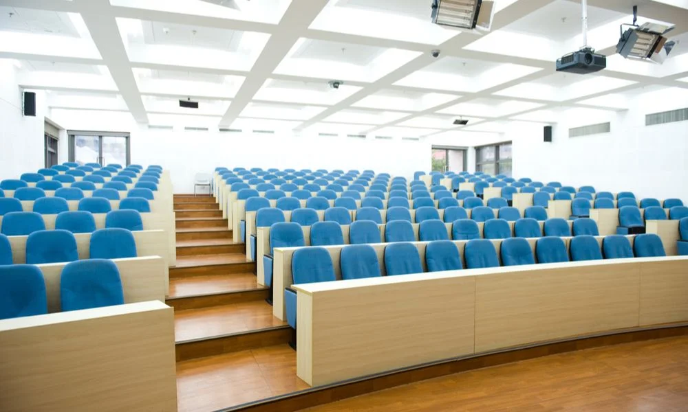 an empty lecture hall