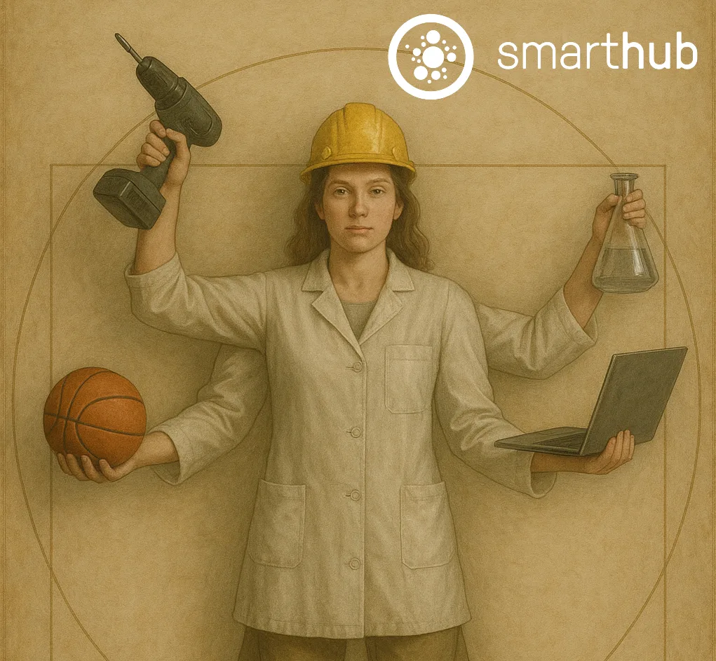 Technician with many different tasks